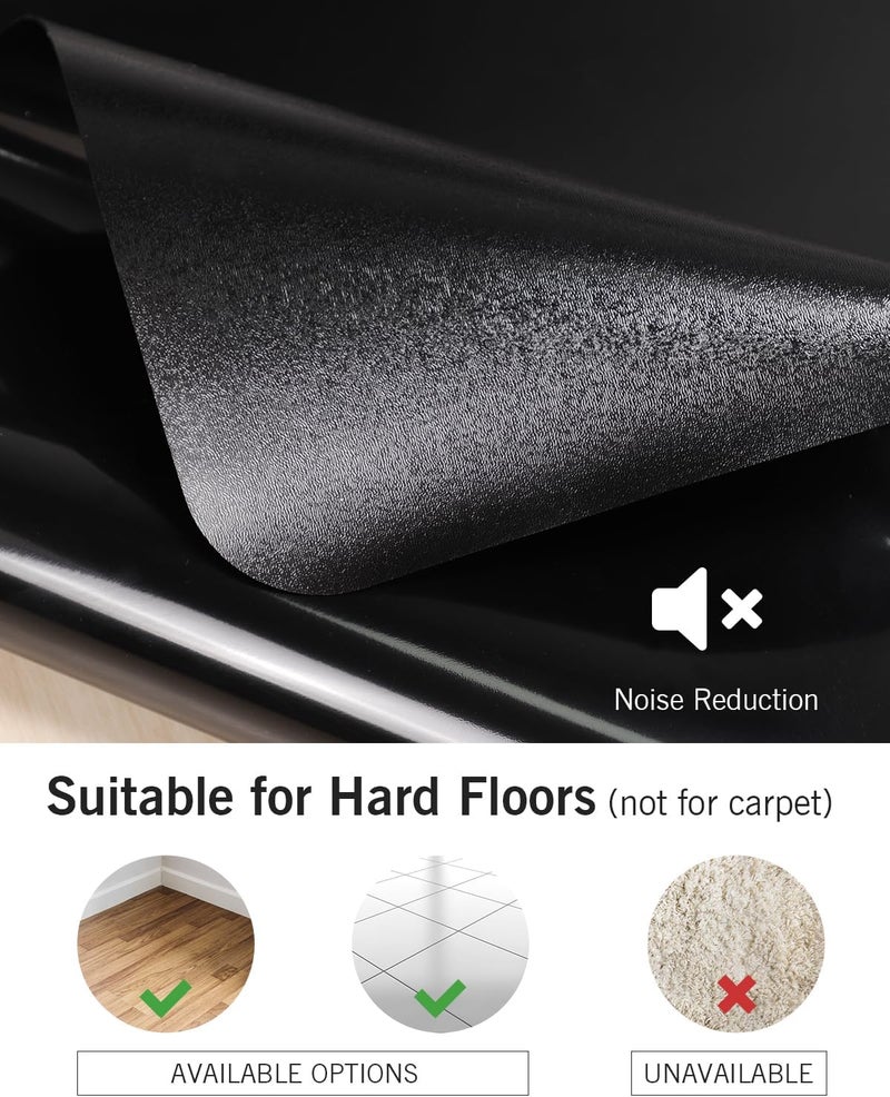 FURKIT Office Chair Mat for Hard Floors, 48"x60" Anti-Slip Waterproof Floor Protector Desk Chair Mat for Rolling Chairs, Heavy Duty Non-Toxic Computer Area Mat, Easy Glide Floor Mat for Work, Gaming - Image 5